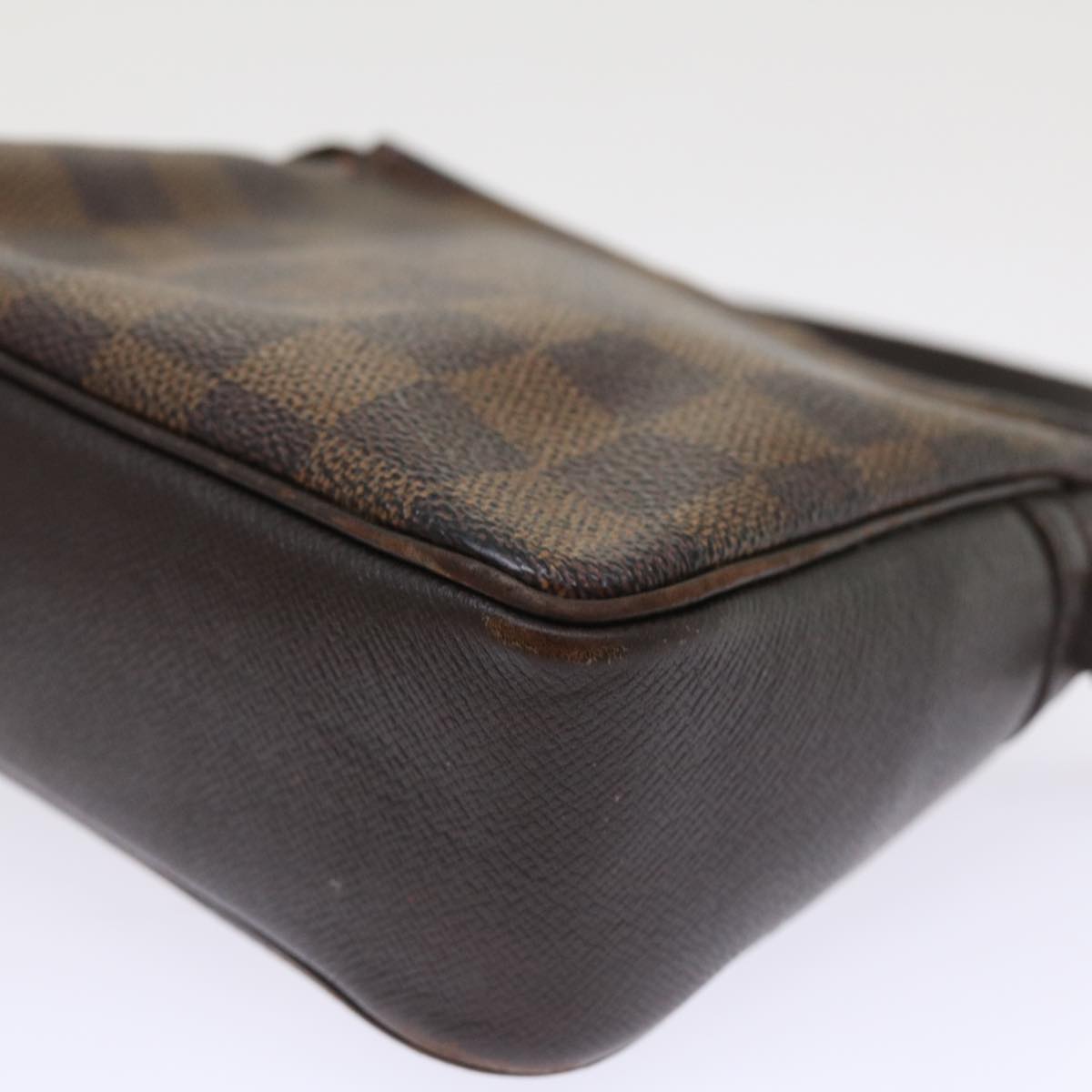 LOUIS VUITTON Damier Ebene Trousse Make Up Pouch N51982 LV 46645