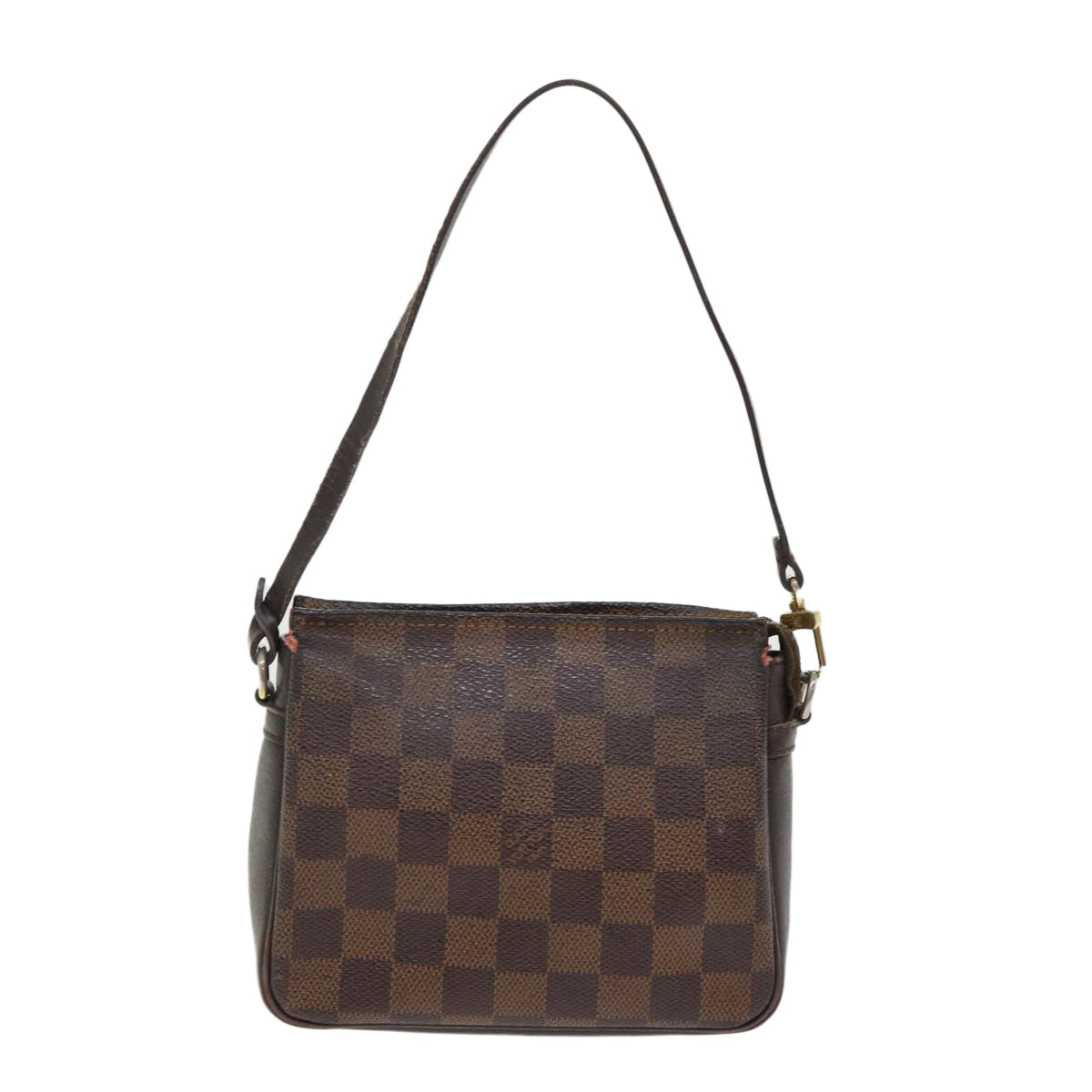 LOUIS VUITTON Damier Ebene Trousse Make Up Pouch N51982 LV 46645