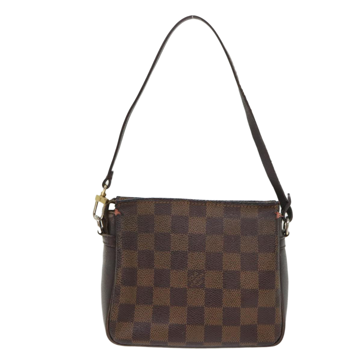 LOUIS VUITTON Damier Ebene Trousse Make Up Pouch N51982 LV 46645