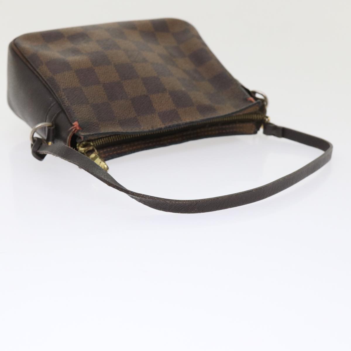 LOUIS VUITTON Damier Ebene Trousse Make Up Pouch N51982 LV 46645