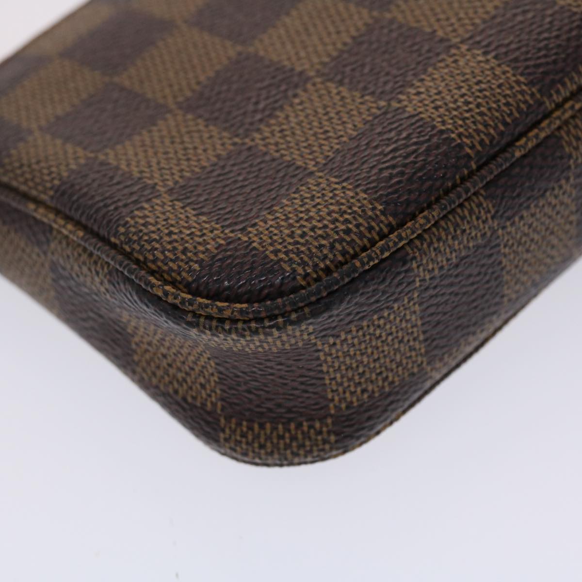 LOUIS VUITTON Damier Ebene Mini Pochette Accessoires Pouch N58009 LV 46648