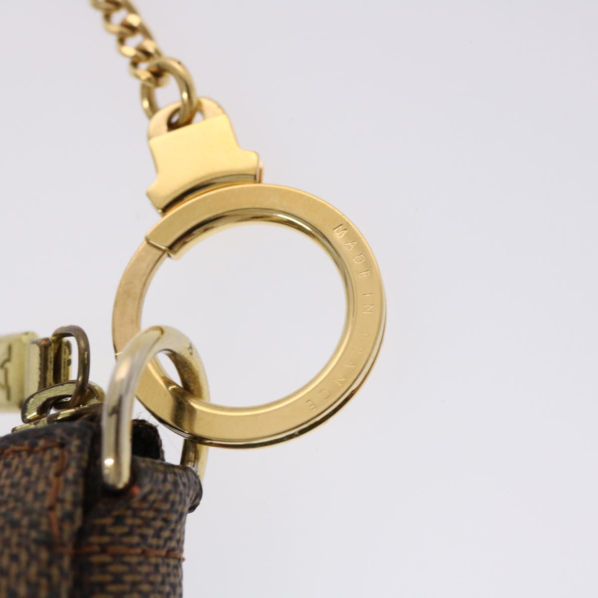 LOUIS VUITTON Damier Ebene Mini Pochette Accessoires Pouch N58009 LV 46648