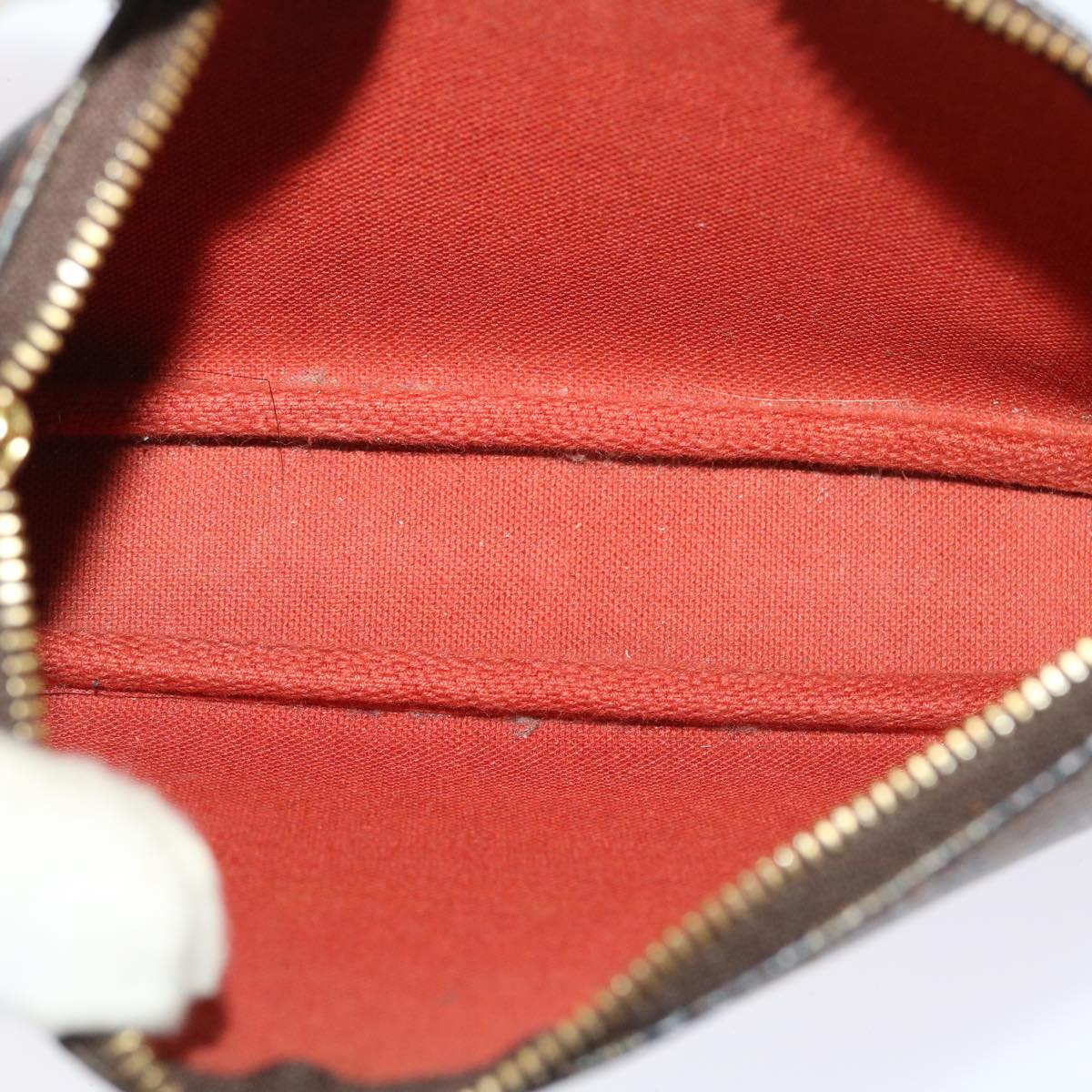 LOUIS VUITTON Damier Ebene Mini Pochette Accessoires Pouch N58009 LV 46648