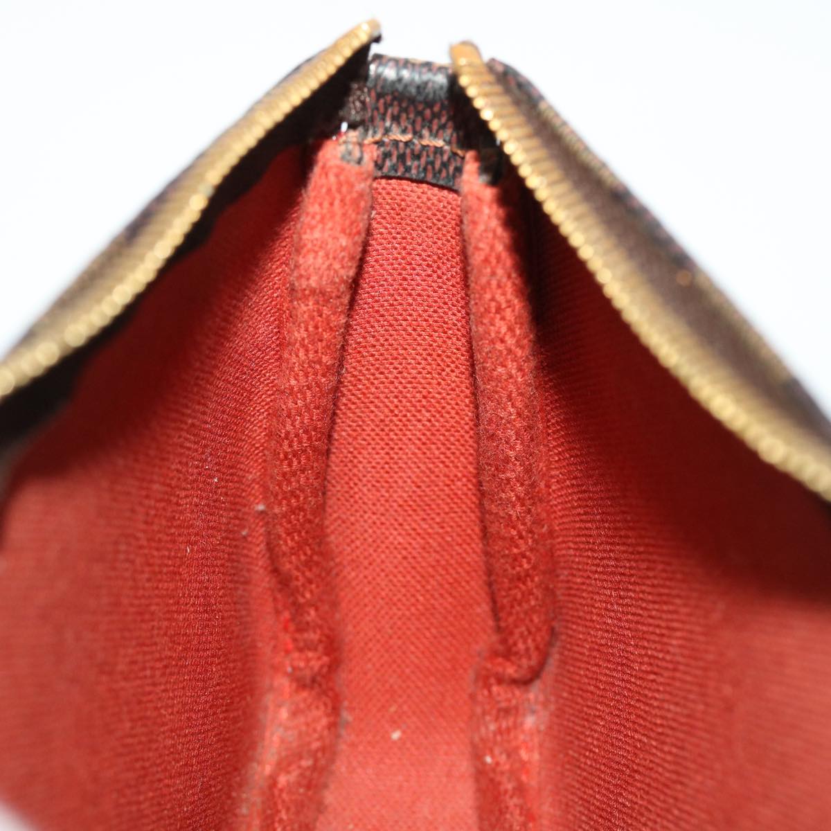 LOUIS VUITTON Damier Ebene Mini Pochette Accessoires Pouch N58009 LV 46648