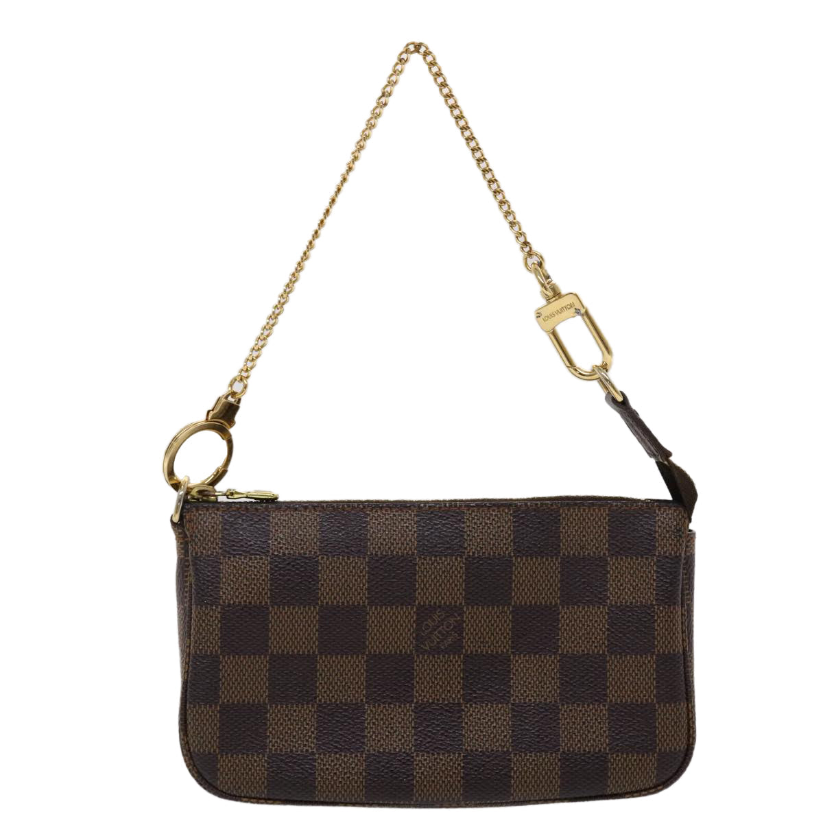 LOUIS VUITTON Damier Ebene Mini Pochette Accessoires Pouch N58009 LV 46648