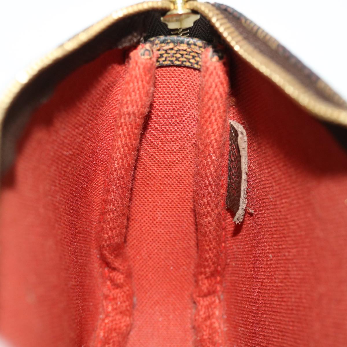 LOUIS VUITTON Damier Ebene Mini Pochette Accessoires Pouch N58009 LV 46648