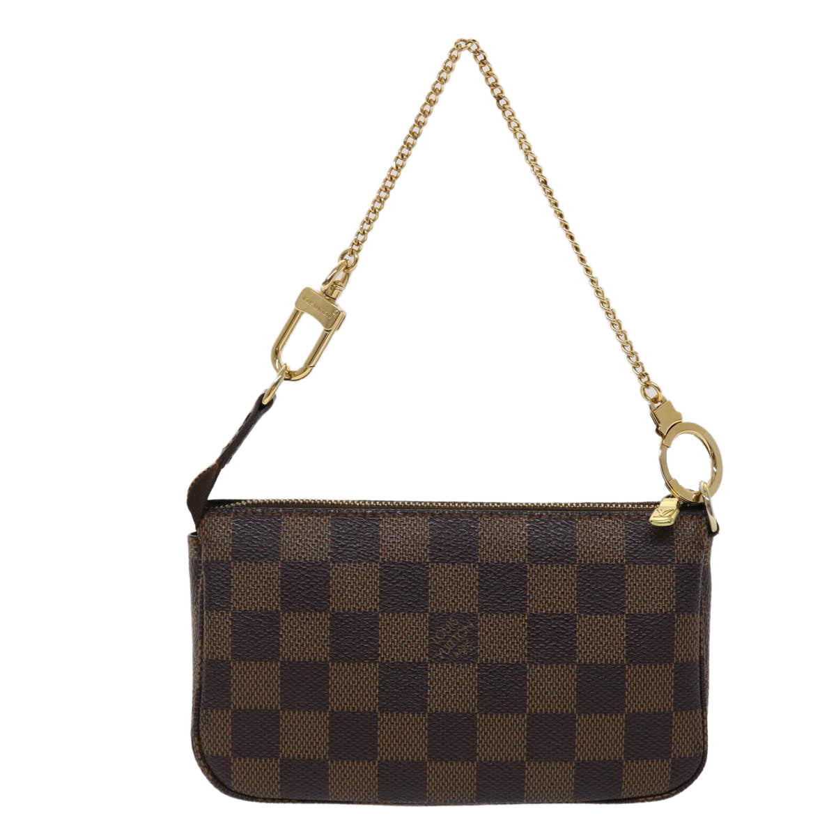 LOUIS VUITTON Damier Ebene Mini Pochette Accessoires Pouch N58009 LV 46648