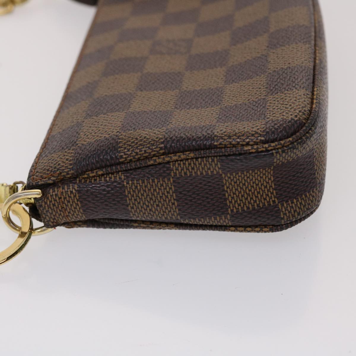 LOUIS VUITTON Damier Ebene Mini Pochette Accessoires Pouch N58009 LV 46648