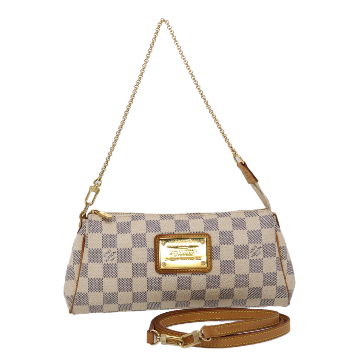 LOUIS VUITTON Damier Azur Eva Shoulder Bag 2way N55214 LV 46651