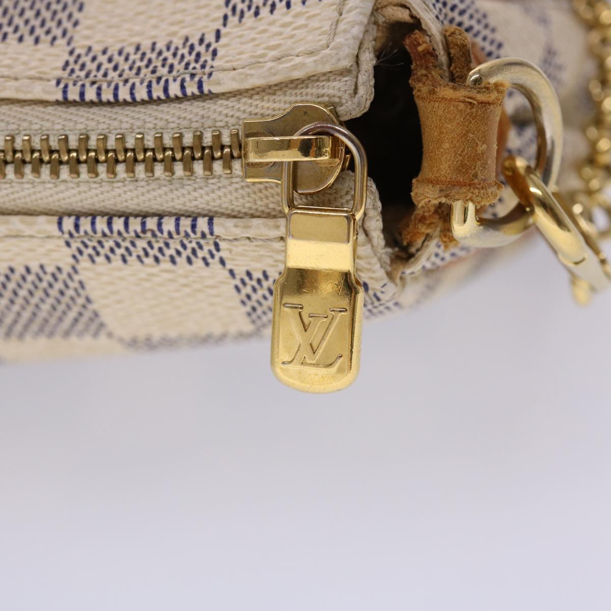 LOUIS VUITTON Damier Azur Eva Shoulder Bag 2way N55214 LV 46651