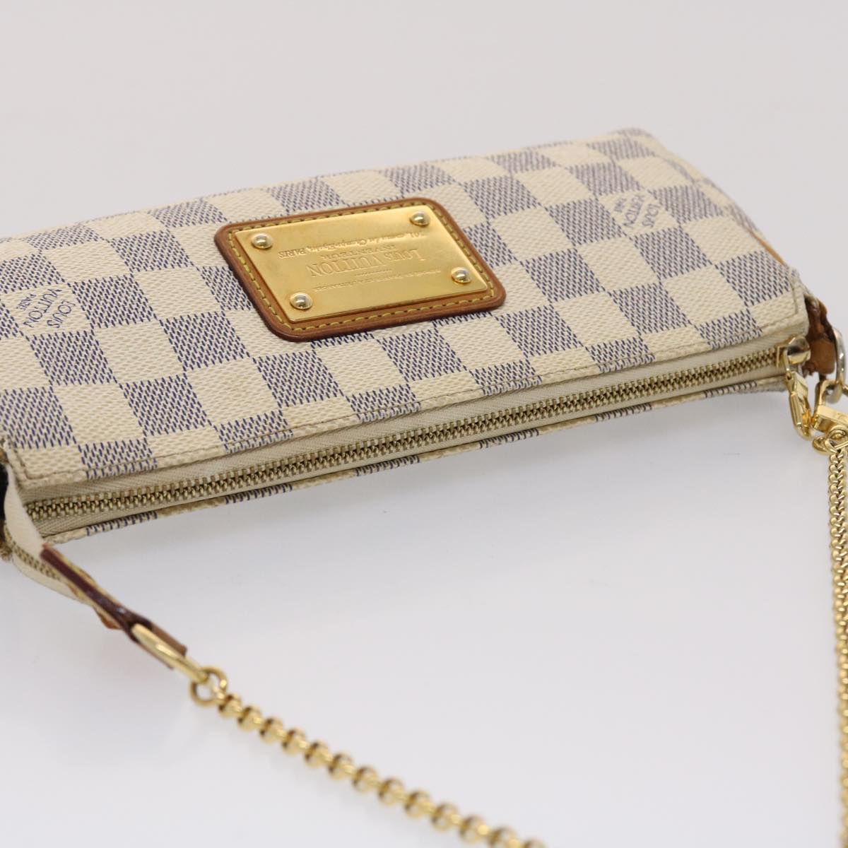 LOUIS VUITTON Damier Azur Eva Shoulder Bag 2way N55214 LV 46652