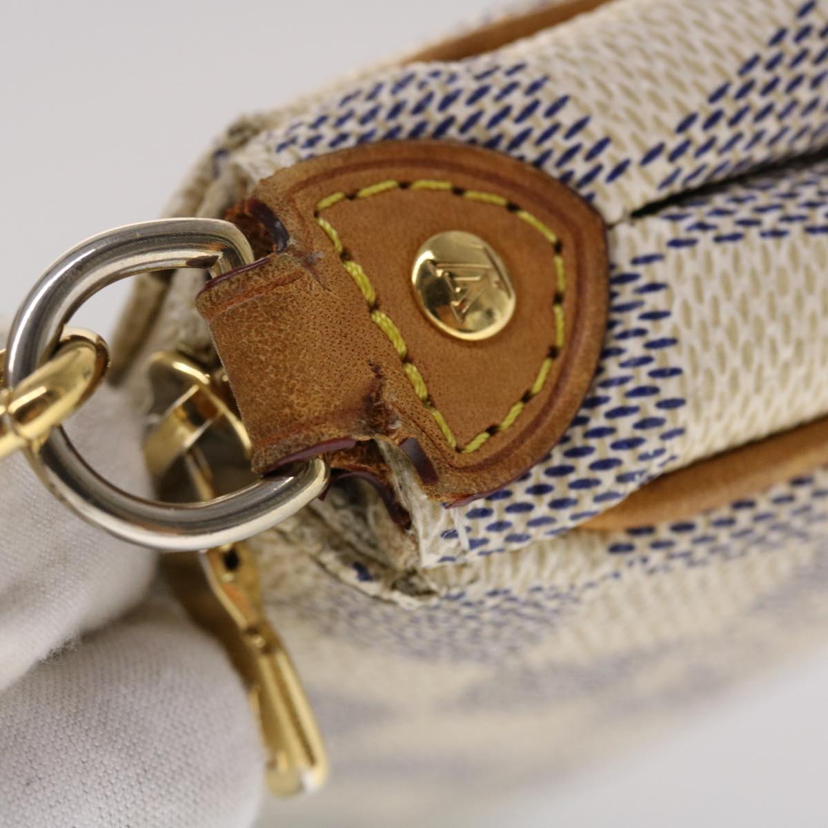 LOUIS VUITTON Damier Azur Eva Shoulder Bag 2way N55214 LV 46652