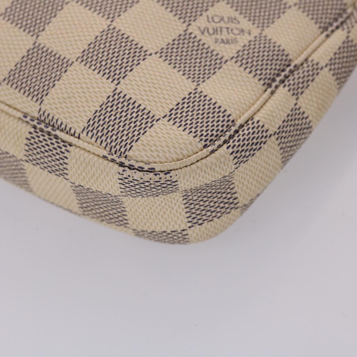 LOUIS VUITTON Damier Azur Pochette Accessoires Pouch N51986 LV 46653