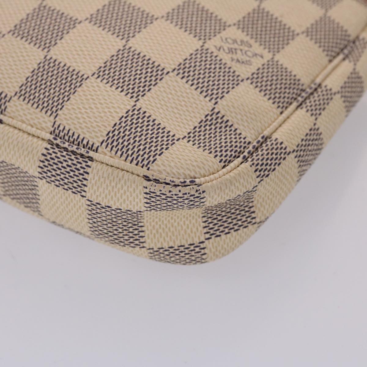 LOUIS VUITTON Damier Azur Pochette Accessoires Pouch N51986 LV 46653