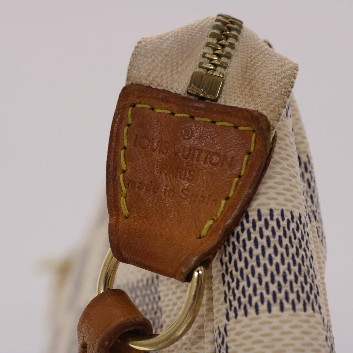 LOUIS VUITTON Damier Azur Pochette Accessoires Pouch N51986 LV 46653