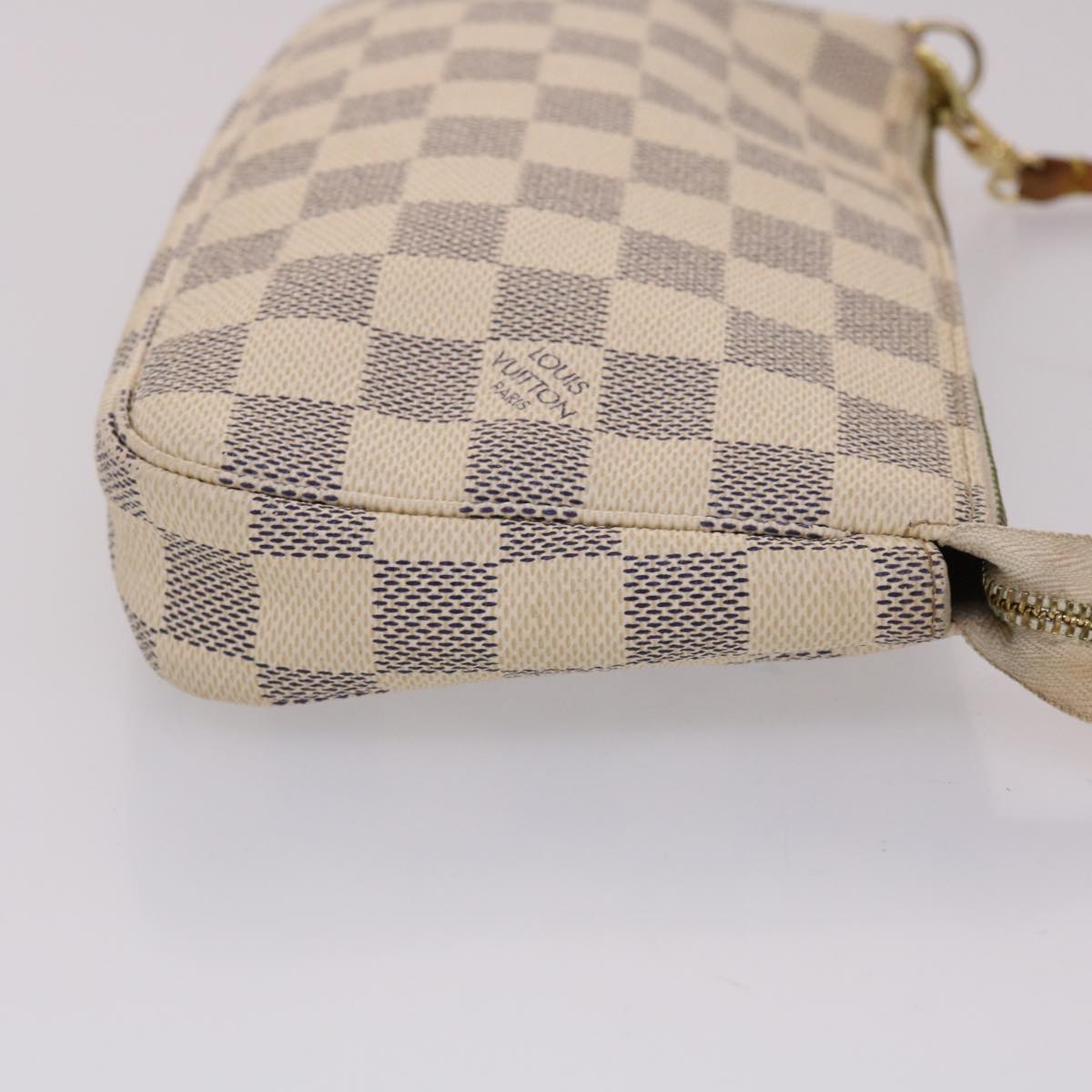 LOUIS VUITTON Damier Azur Pochette Accessoires Pouch N51986 LV 46653