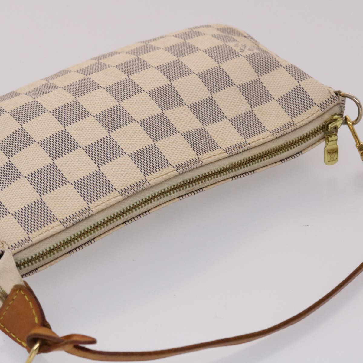 LOUIS VUITTON Damier Azur Pochette Accessoires Pouch N51986 LV 46653