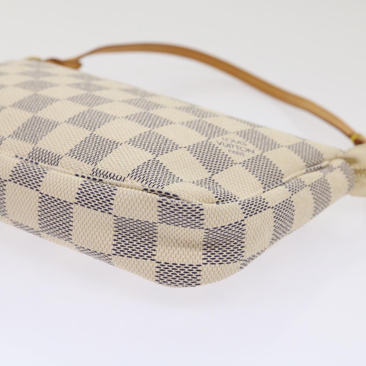 LOUIS VUITTON Damier Azur Pochette Accessoires Pouch N51986 LV 46654