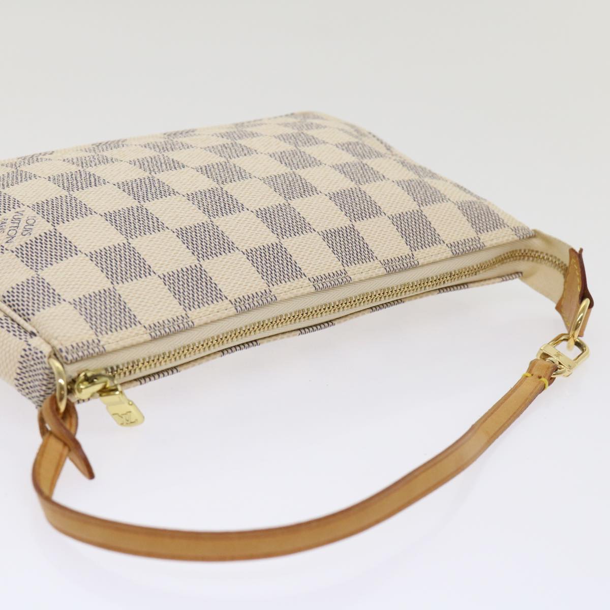 LOUIS VUITTON Damier Azur Pochette Accessoires Pouch N51986 LV 46654