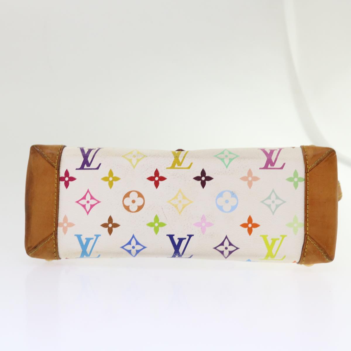 LOUIS VUITTON Monogram Multicolor Eliza Shoulder Bag White M40098 LV 46656