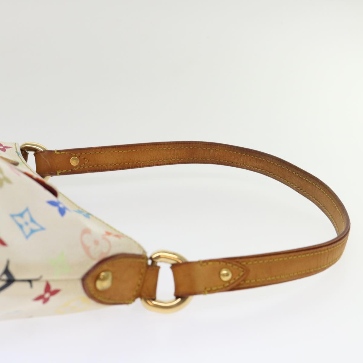 LOUIS VUITTON Monogram Multicolor Eliza Shoulder Bag White M40098 LV 46656