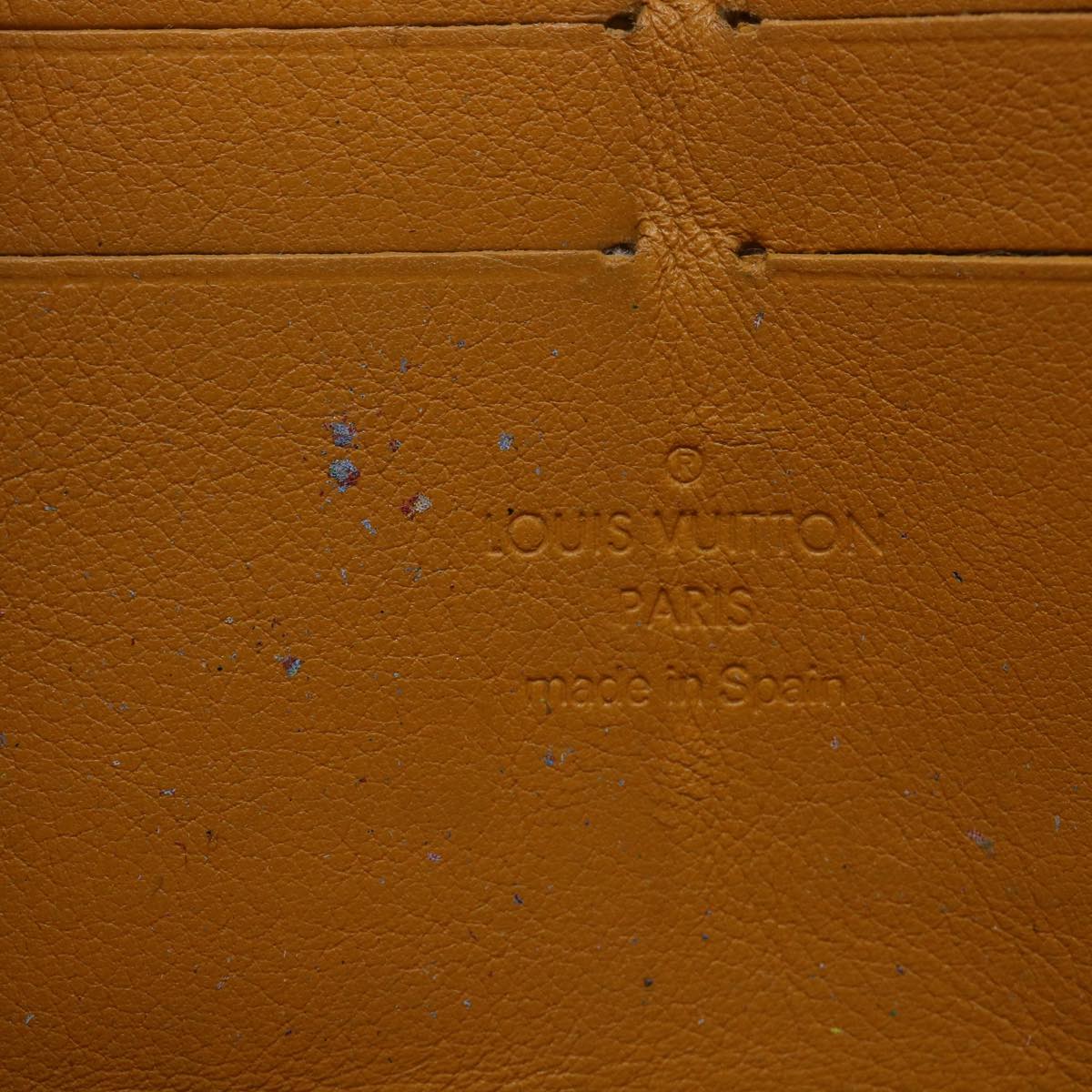 LOUIS VUITTON Monogram Denim Zippy Wallet Blue M95342 LV 46657