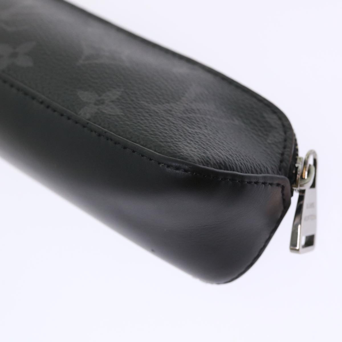 LOUIS VUITTON Monogram Eclipse Trousse Elizabeth Pouch GI0199 LV 46658