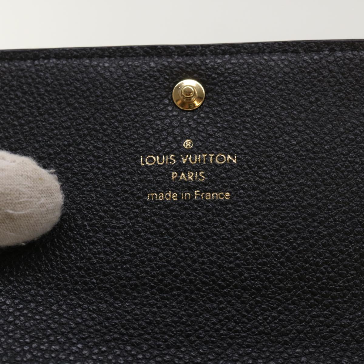 LOUIS VUITTON Empreinte Enveloppe Carte de Visite Case Black M58456 46659