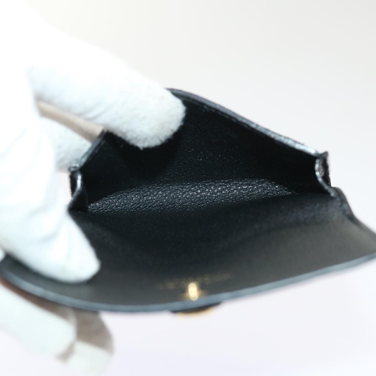LOUIS VUITTON Empreinte Enveloppe Carte de Visite Case Black M58456 46659