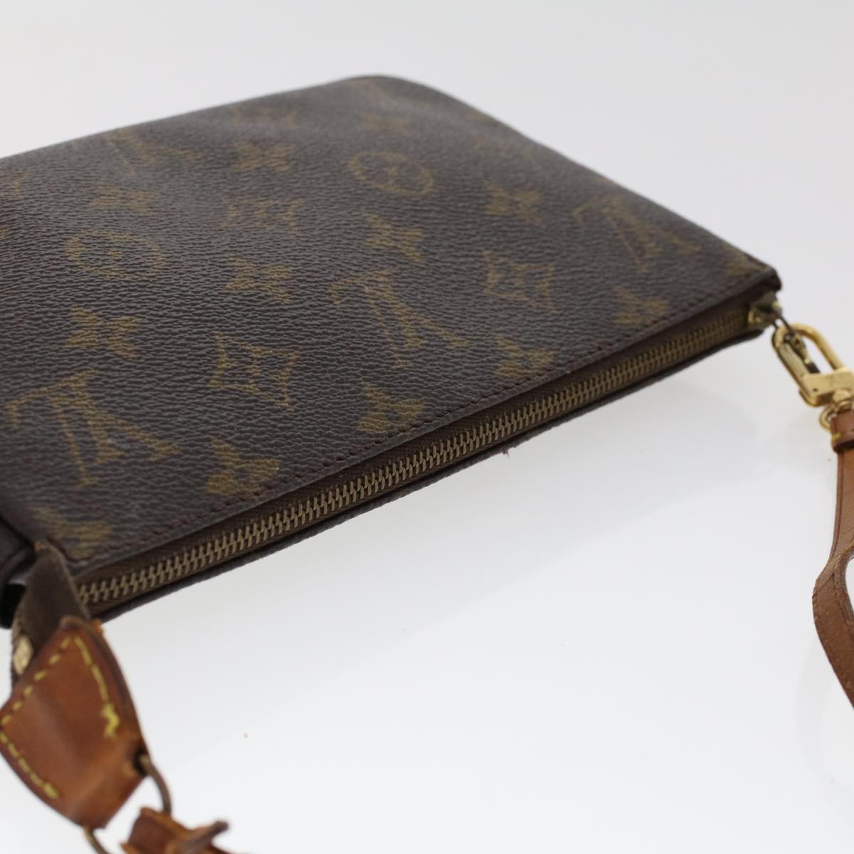 LOUIS VUITTON Monogram Pochette Accessoires Pouch M51980 LV 46704
