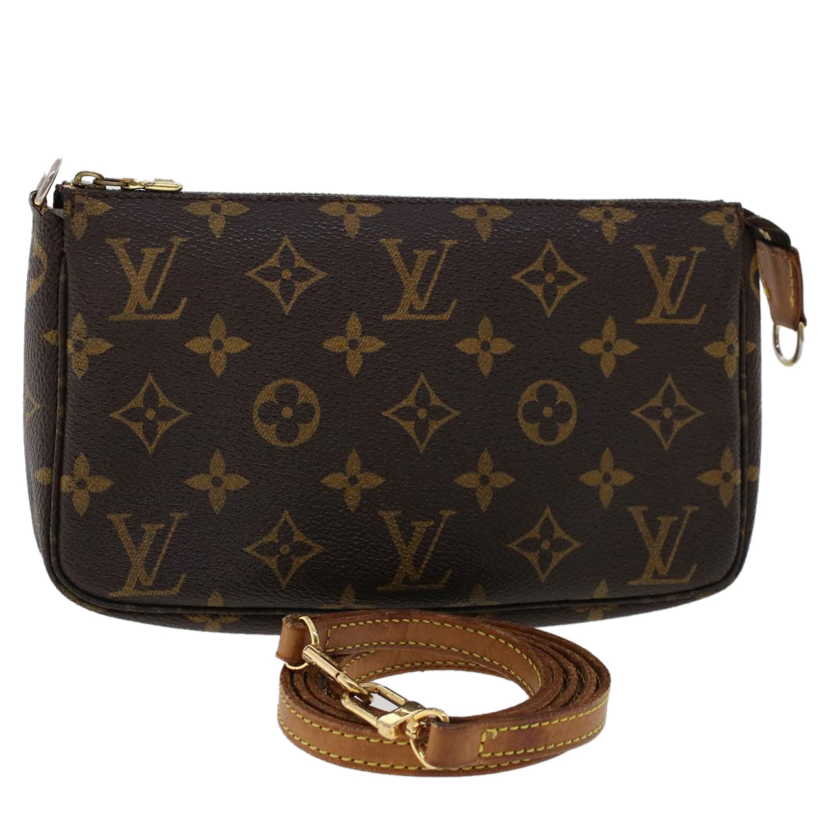 LOUIS VUITTON Monogram Pochette Accessoires Pouch M51980 LV 46709