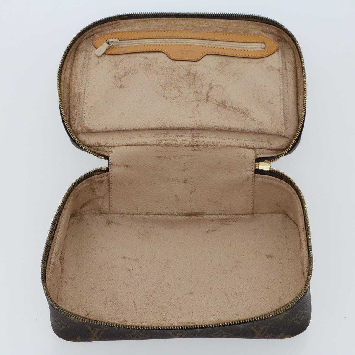 LOUIS VUITTON Monogram Trousse Boite Cosmetic Pouch M47640 LV 46715