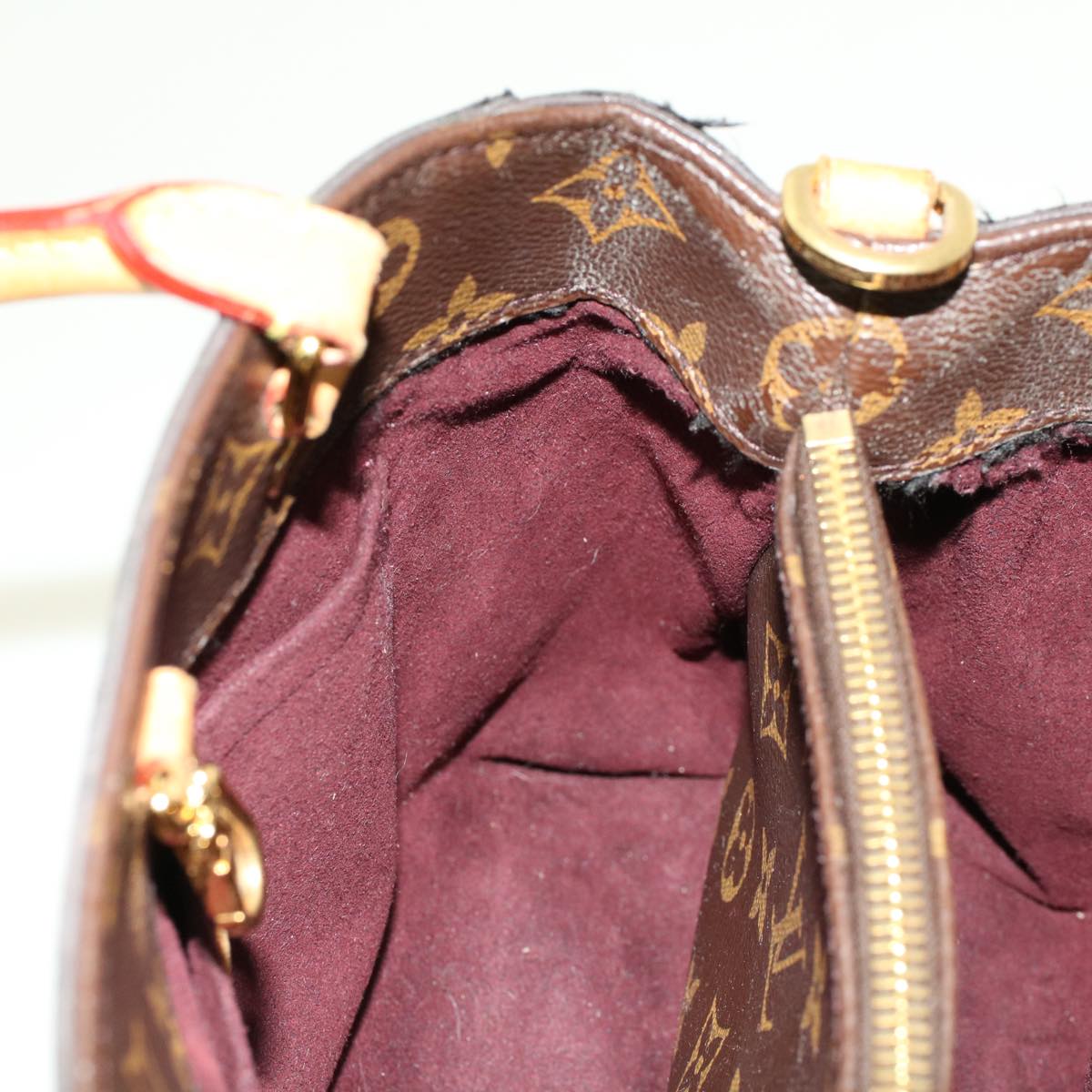 LOUIS VUITTON Monogram Montaigne BB Hand Bag 2way M41055 LV 46716