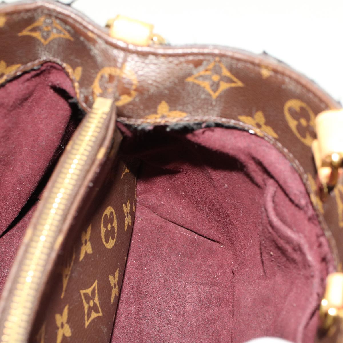 LOUIS VUITTON Monogram Montaigne BB Hand Bag 2way M41055 LV 46716