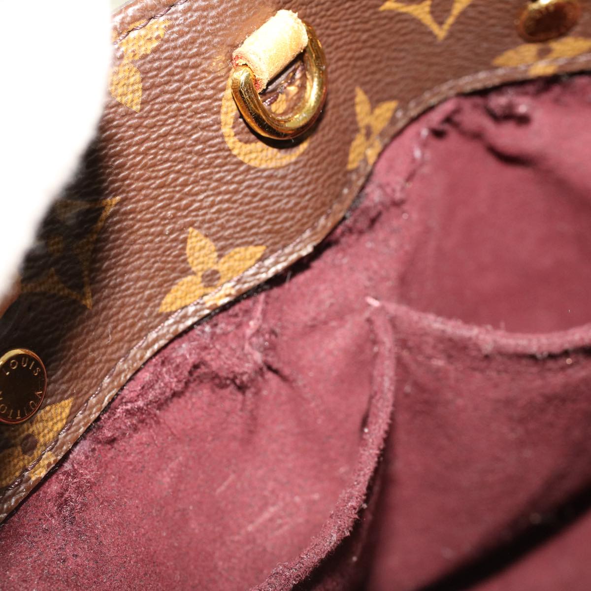 LOUIS VUITTON Monogram Montaigne BB Hand Bag 2way M41055 LV 46716