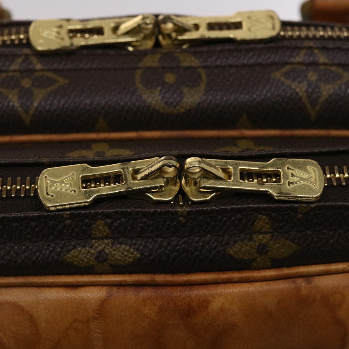 LOUIS VUITTON Monogram Alize 24 H Boston Bag 2way M41399 LV 46727