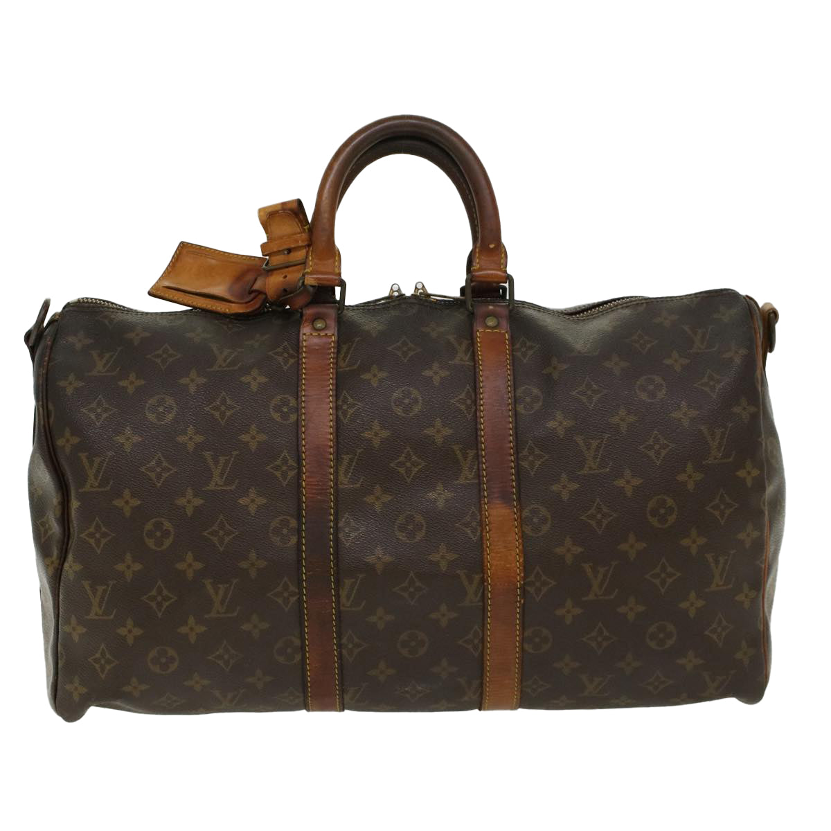LOUIS VUITTON Monogram Keepall Bandouliere 45 Boston Bag M41418 LV 46742