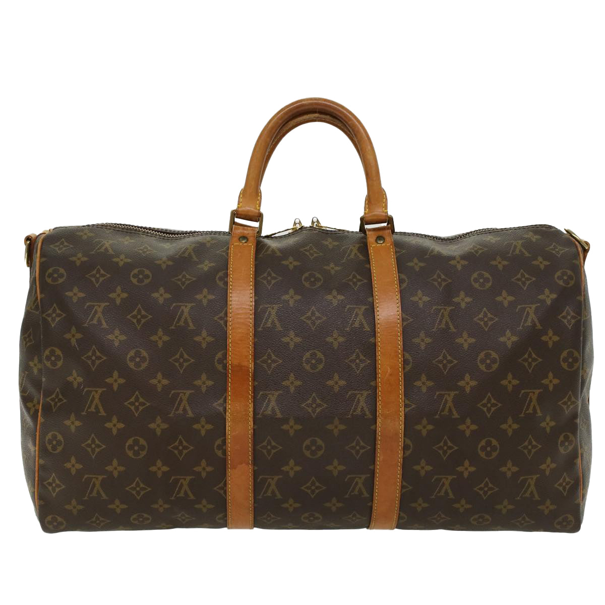 LOUIS VUITTON Monogram Keepall Bandouliere 50 Boston Bag M41416 LV 46743