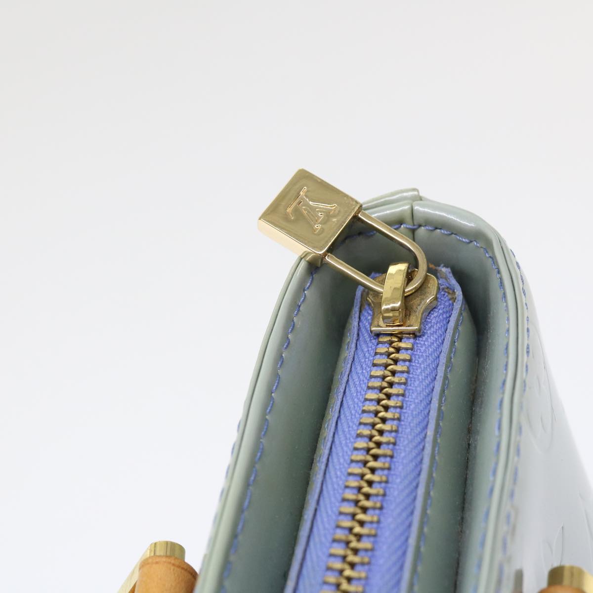 LOUIS VUITTON Monogram Vernis Houston Hand Bag Lavande M91218 LV 46747