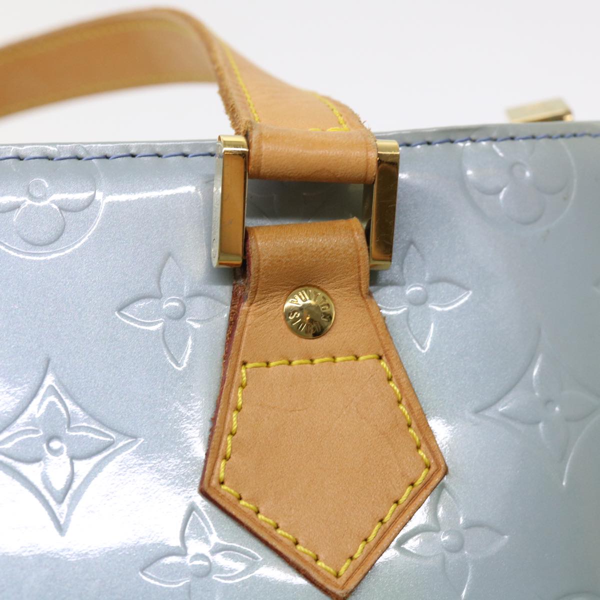 LOUIS VUITTON Monogram Vernis Houston Hand Bag Lavande M91218 LV 46747
