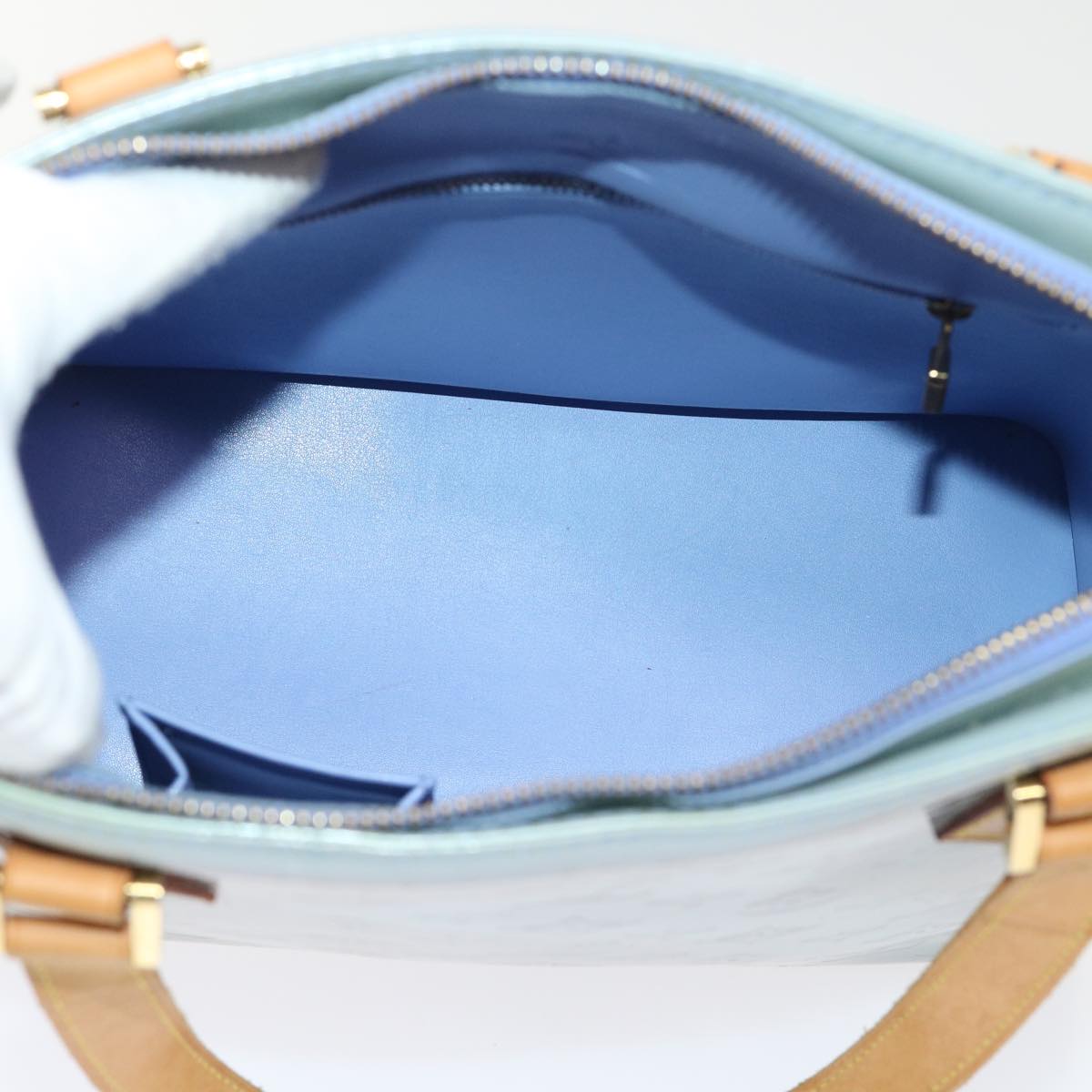 LOUIS VUITTON Monogram Vernis Houston Hand Bag Lavande M91218 LV 46747