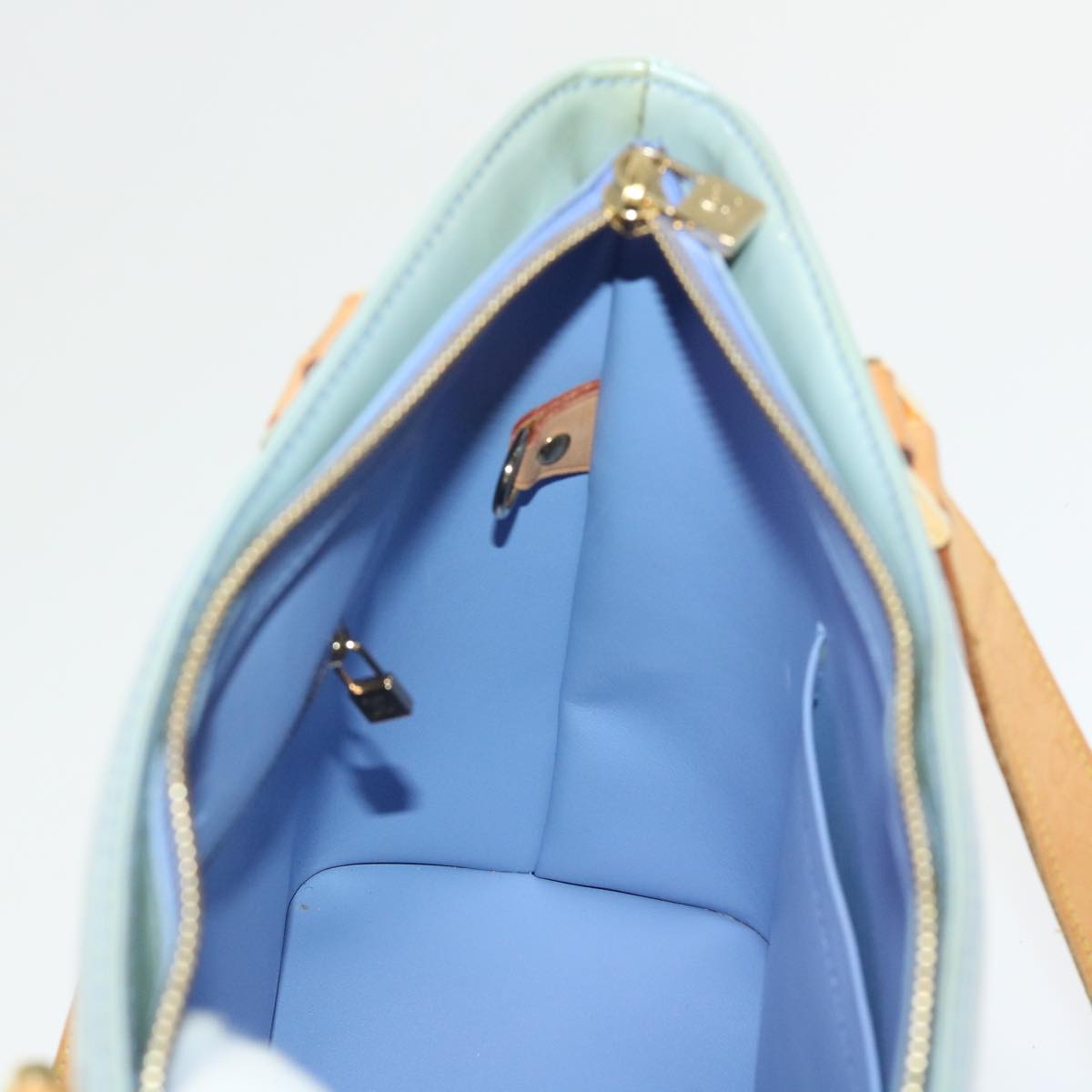 LOUIS VUITTON Monogram Vernis Houston Hand Bag Lavande M91218 LV 46747