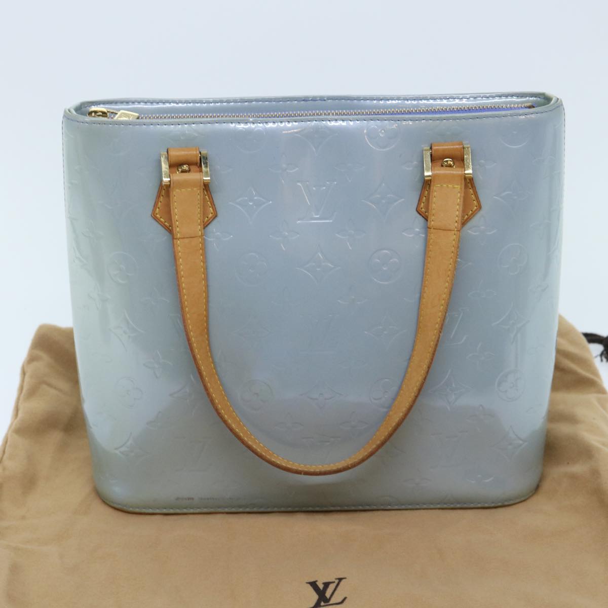 LOUIS VUITTON Monogram Vernis Houston Hand Bag Lavande M91218 LV 46747