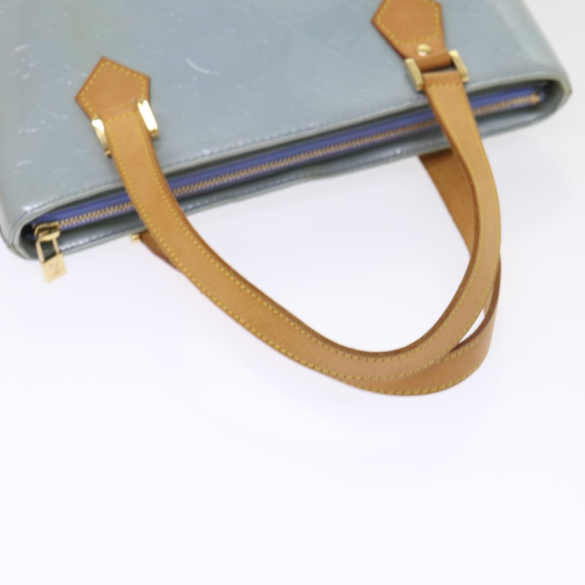 LOUIS VUITTON Monogram Vernis Houston Hand Bag Lavande M91218 LV 46747