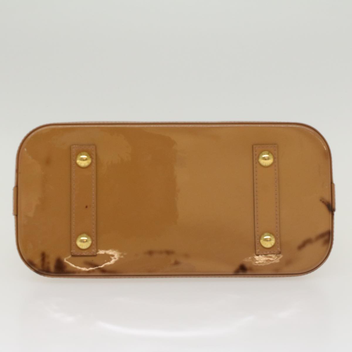 LOUIS VUITTON Monogram Vernis Alma PM Hand Bag Rose Velours M91583 LV 46750