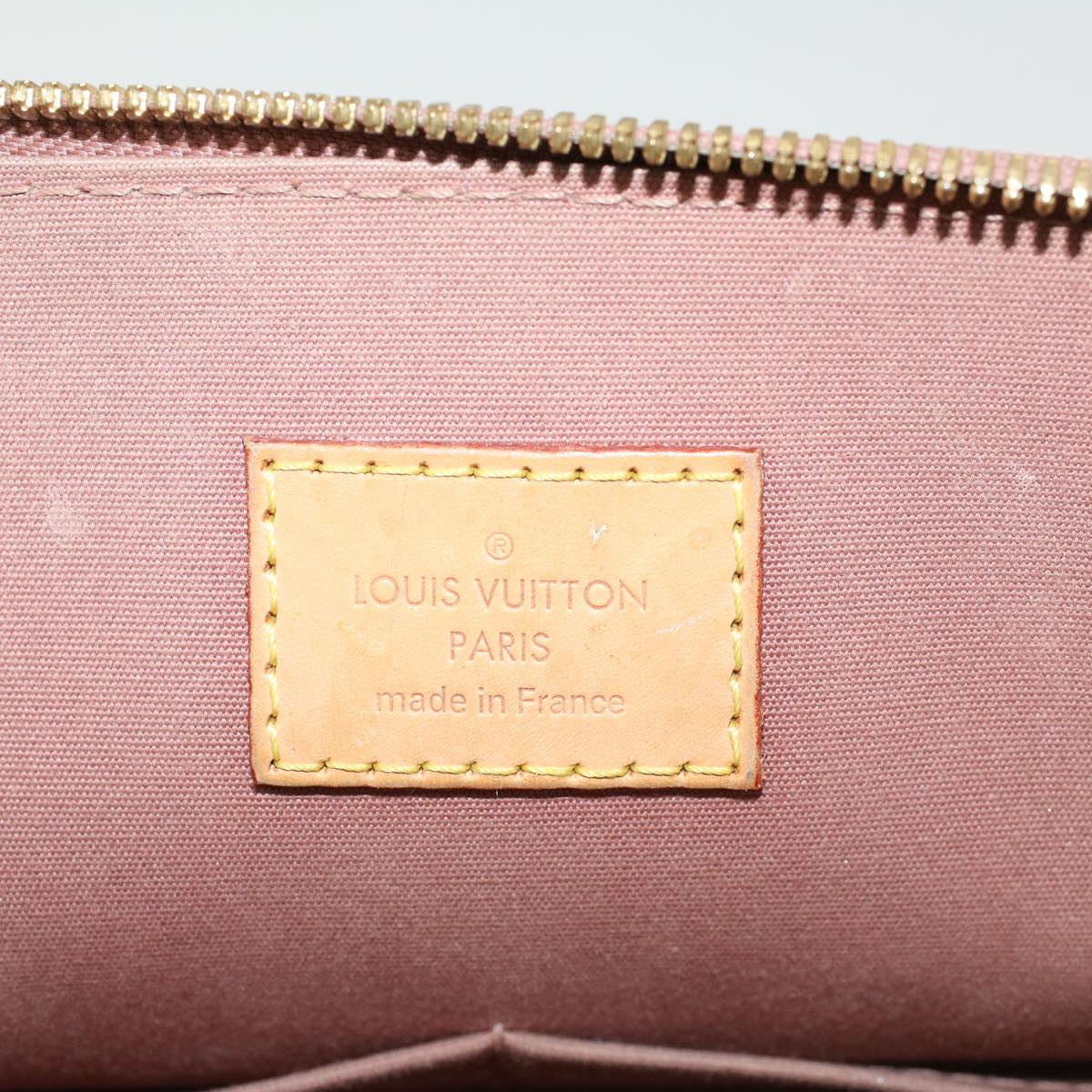 LOUIS VUITTON Monogram Vernis Alma PM Hand Bag Rose Velours M91583 LV 46750