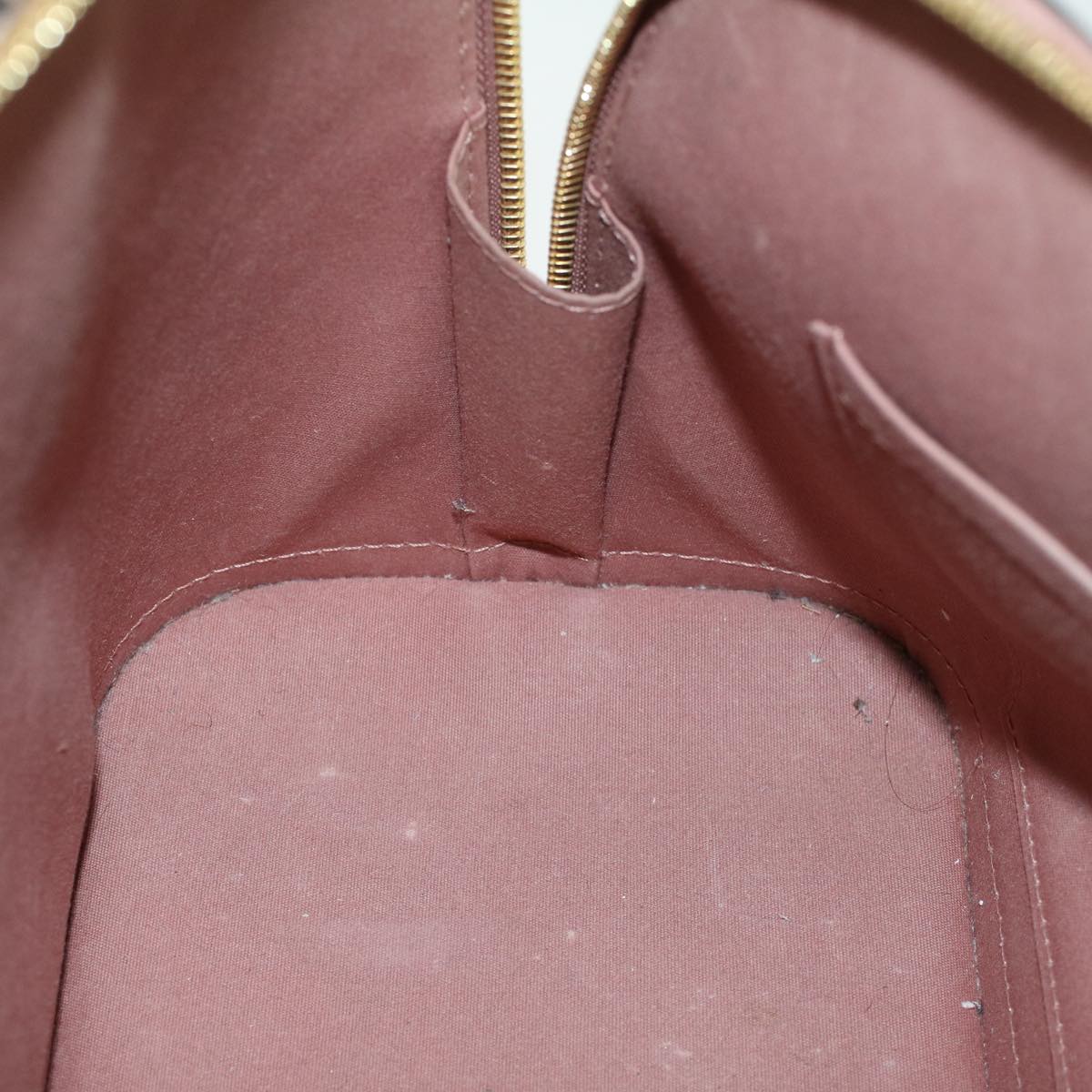 LOUIS VUITTON Monogram Vernis Alma PM Hand Bag Rose Velours M91583 LV 46750