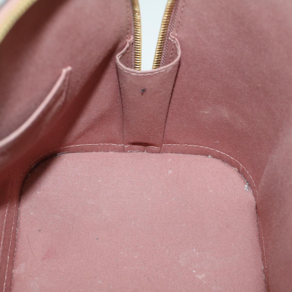 LOUIS VUITTON Monogram Vernis Alma PM Hand Bag Rose Velours M91583 LV 46750