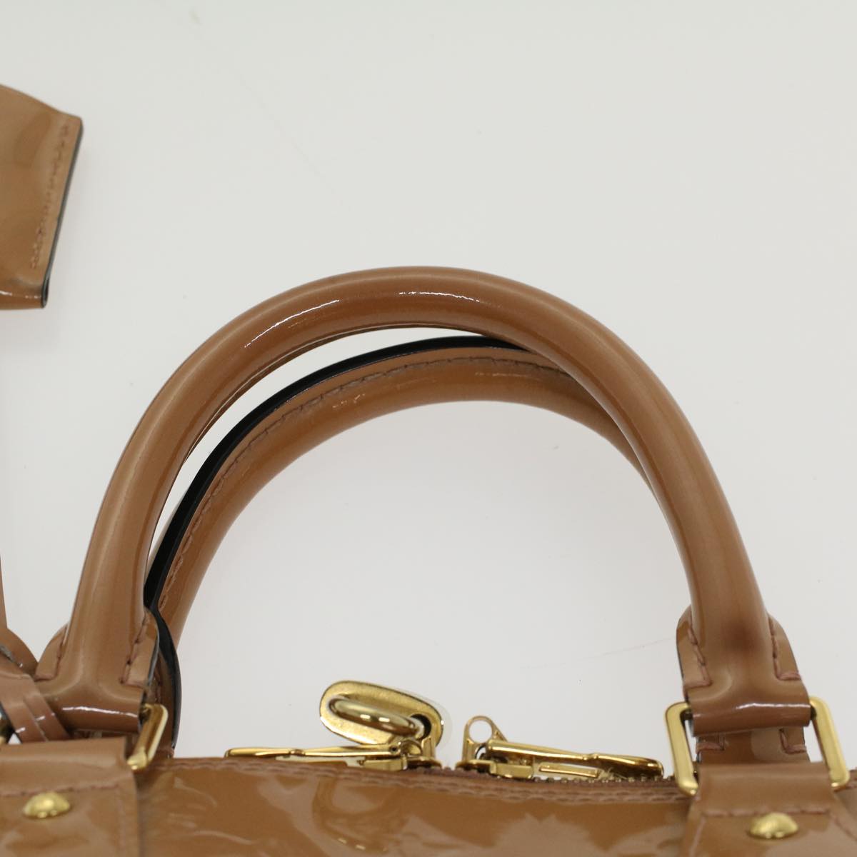 LOUIS VUITTON Monogram Vernis Alma PM Hand Bag Rose Velours M91583 LV 46750