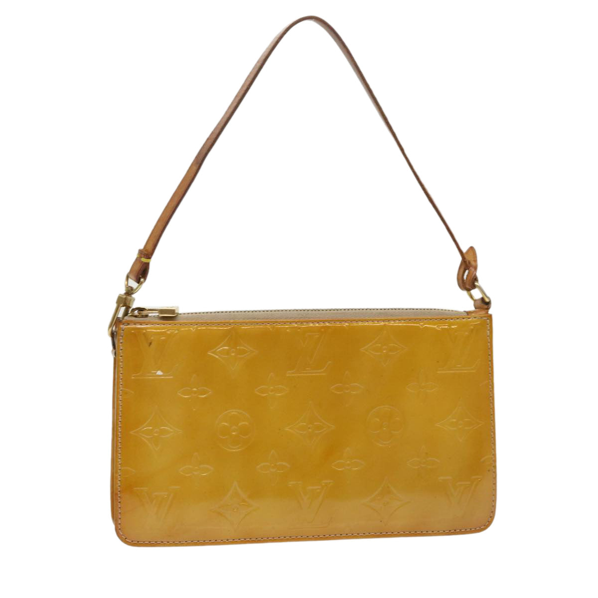 LOUIS VUITTON Monogram Vernis Lexington Accessory Pouch Beige M91010 46755